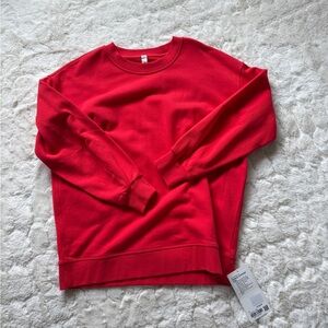 Red lululemon crewneck